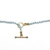 Larimar beads gold clasp