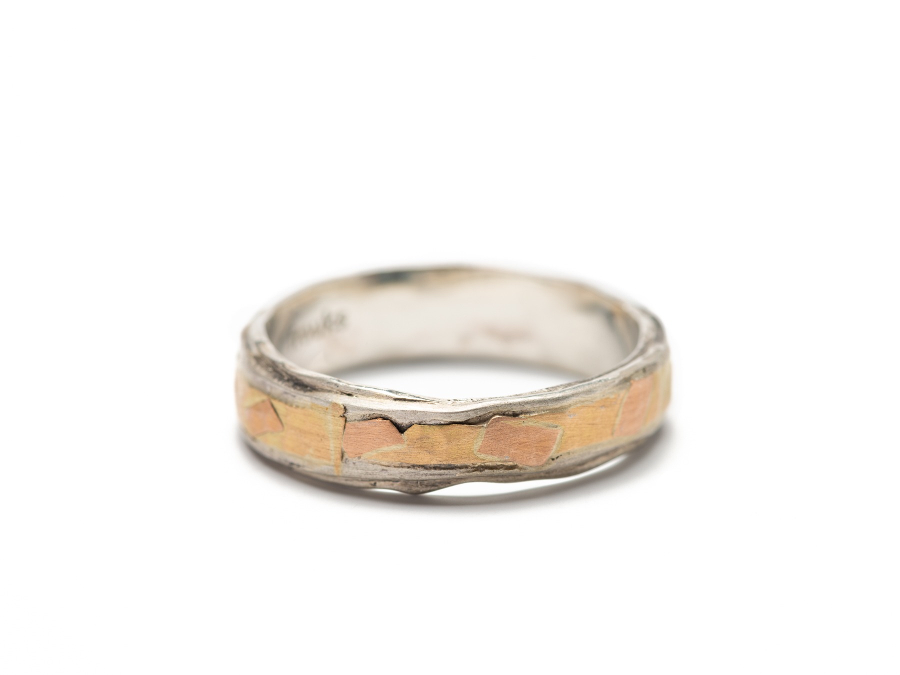 Messy ring Silver Gold Redgold