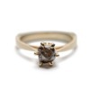 Diamond Claw Ring - Brown