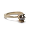 Diamond Claw Ring - Brown