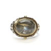 Labradorite and Rudilated Quartz Doublet Ring
