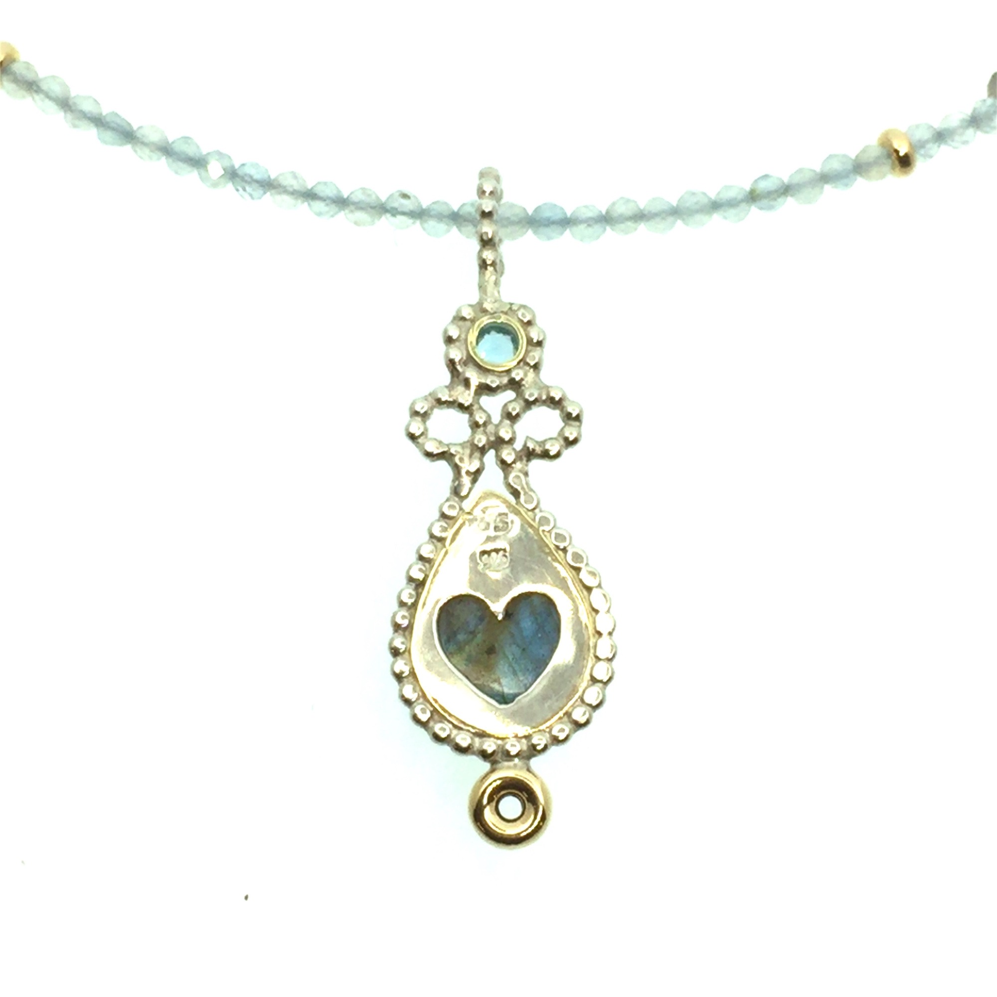 Labradorite and Blue Topaz Pendant Labradorite and Blue Topaz Pendant