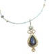 Labradorite and Blue Topaz Pendant