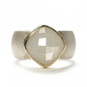 Silver Moonstone Ring