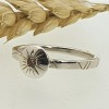 Diamond Star Ring - Silver Sun