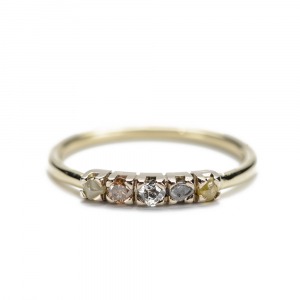 Diamond Quintet Ring