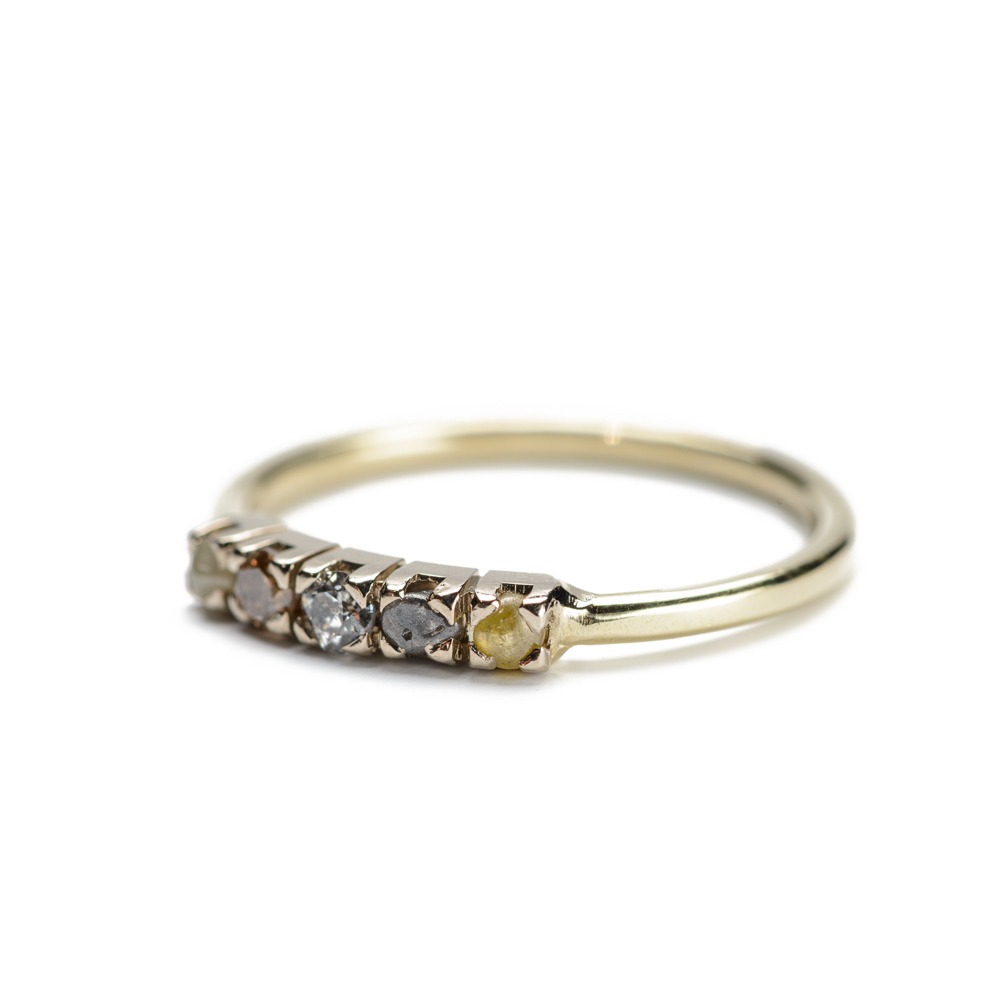 Diamond Quintet Ring